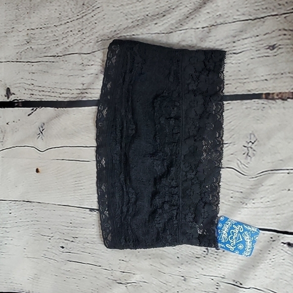 Free People Other - Intimately Free People Black Lace Bandeau Bralette NWT Size Small